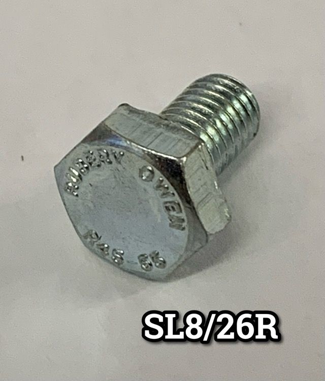 SL8/26R Bolt - 1/4 Inch BSF x 7/16
