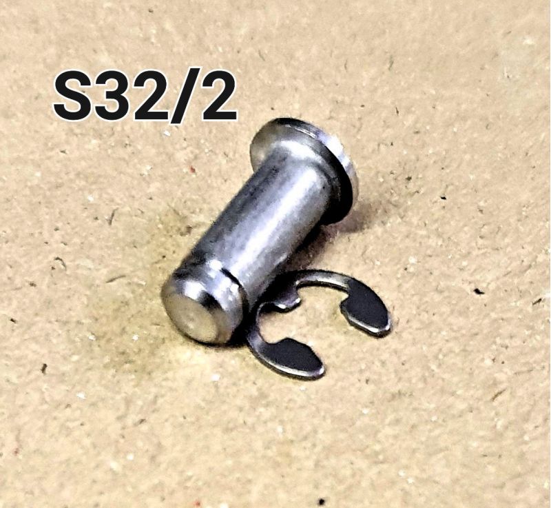 S32/2 Clevis Pin & E Clip- Stainless - 6mm (1/8