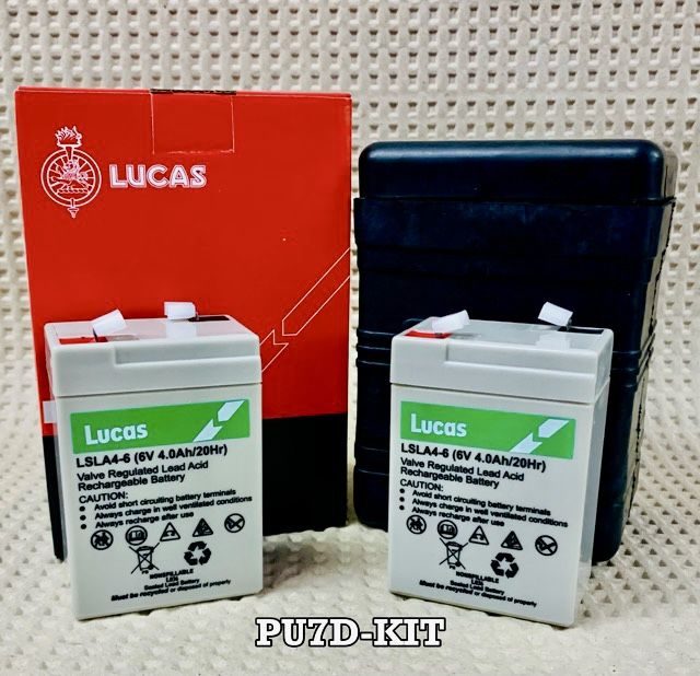 PU7D-KIT Lucas Battery Box & 2 6v Batteries
