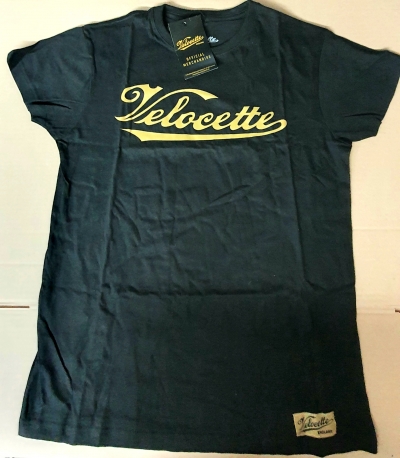 official velocette logo t-shirt black medium