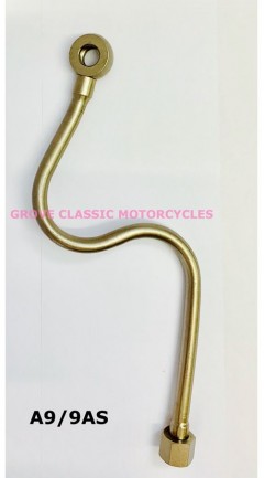 a9/9as rocker oil feed pipe - mac - timing cover to rockers